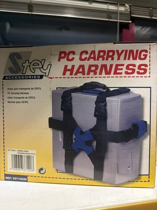 Arnés para transporte de CPU Stey. Tengo 2 unidade