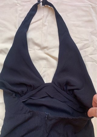 Lote mono azul y 2 vestidos negros tirantes