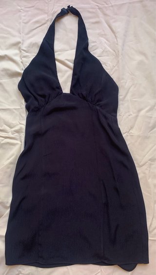 Lote mono azul y 2 vestidos negros tirantes