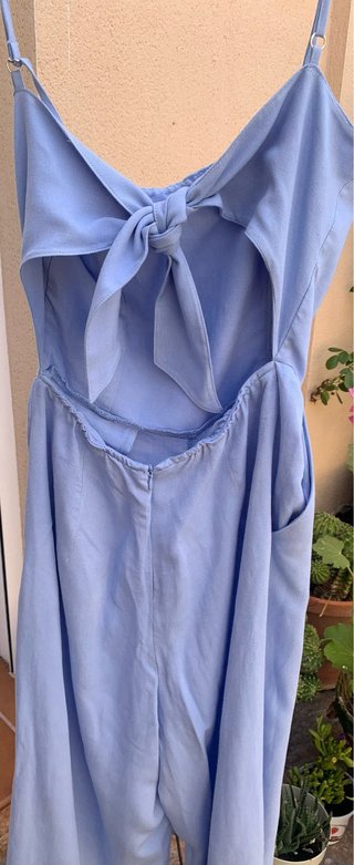 Lote mono azul y 2 vestidos negros tirantes