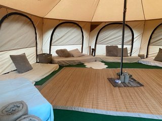 Carpa VEVOR Lona 4 Estaciones Beige