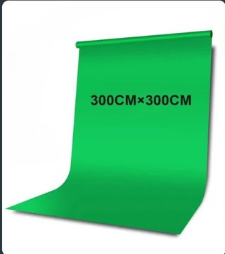 Fondo Chroma Key Verde 3x3m + Soporte Robusto