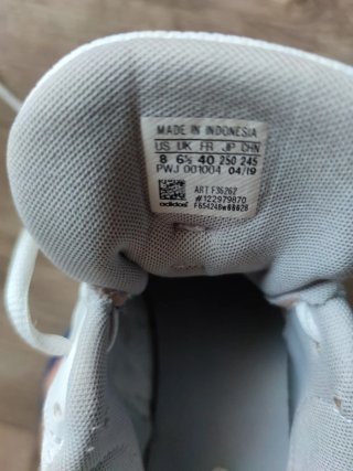 Zapatillas Adidas Mujer Talla 40 Blancas/Gris