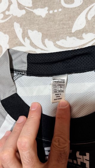 Maillot Ciclismo Rockrider Negro y Gris