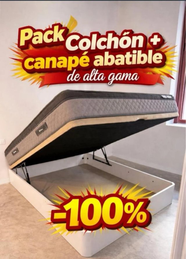 Canapé abatible blanco