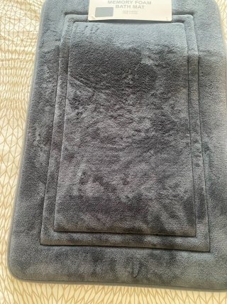 Alfombra Baño Espuma Gris