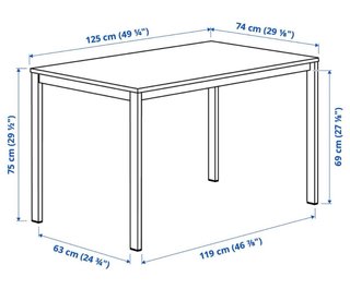 Mesa Ikea Vihals Blanca
