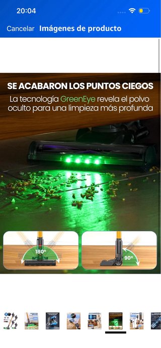 Aspiradora DP2 Sin Cable Doble Batería 45KPa