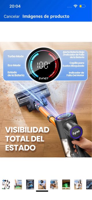 Aspiradora DP2 Sin Cable Doble Batería 45KPa