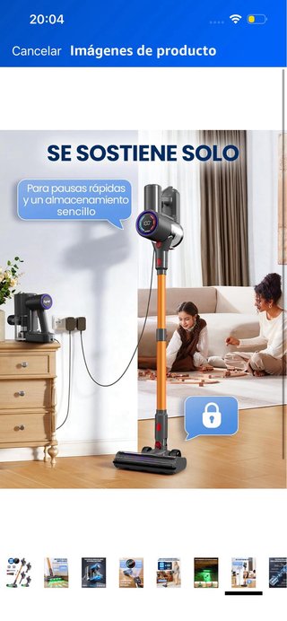 Aspiradora DP2 Sin Cable Doble Batería 45KPa