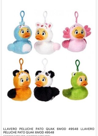 Llavero Peluche Pato 1 unidad