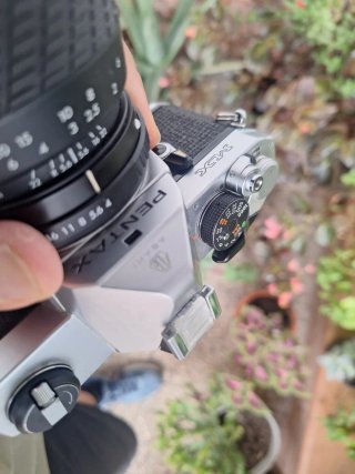 Pentax MX más objetivo