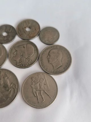 Lote 8 Monedas Dracmas Griegos Antiguos