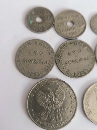 Lote 8 Monedas Dracmas Griegos Antiguos