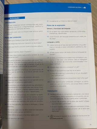 Lengua y Literatura, 1 Bachhillerato