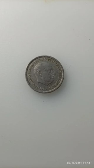 Moneda Francisco Franco 1957