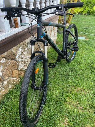 Bicicleta Montaña Rockrider Negra/Azul