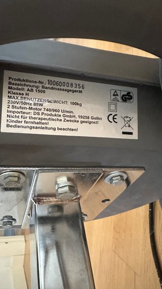 Máquina Vibratoria AB1500 con Bandas