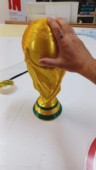 Trofeo Copa del Mundo Impresión 3D