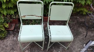 Silla Vintage Industrial Verde