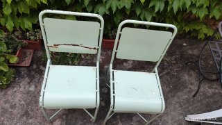 Silla Vintage Industrial Verde