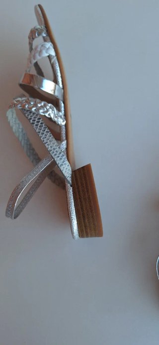 Sandalias ANTONIO PARRIEGO Plata/Blanco