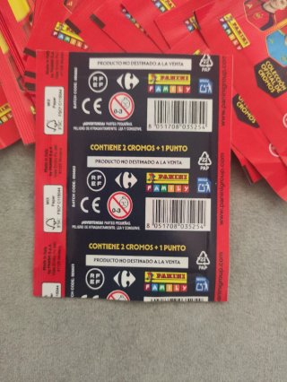 19 Sobres Panini  España 2026 Carrefour