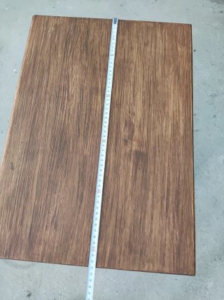 Mesita de noche rústica de madera