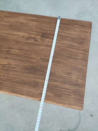 Mesita de noche rústica de madera