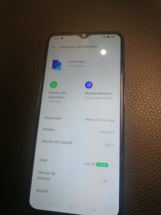 Móvil Oppo Azul