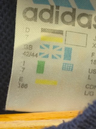 Giacca Adidas Vintage Blu Pullover