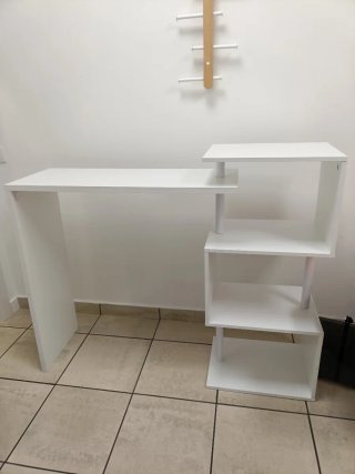Estantería Decorativa Asimétrica Blanca