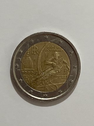 Moneda 2 Euros Italia Torino 2006