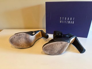 Sandalias Stuart Weitzman Negras Talla 39.5