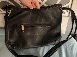Bolso mujer estampado y cuero en perfecto estado