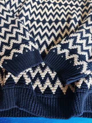 Jersey Pull&Bear M Zigzag Negro Blanco