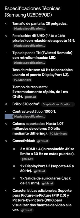 Monitor Samsung Negro