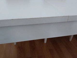 Mesa comedor extensible IKEA BJURSTA blanca