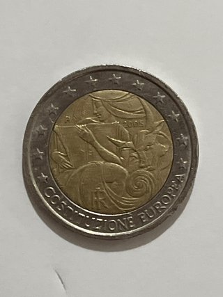 Moneda 2 Euros Constitución Europea 2005