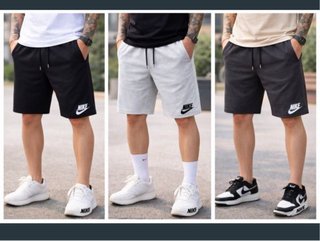 2 Pantalones Cortos Nike Negro y Gris oscuro