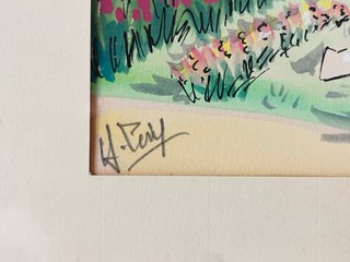 Acuarela firmada y numerada