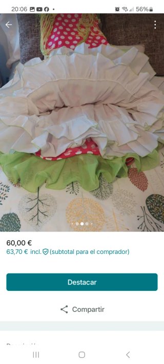 Traje Flamenca Niña Talla 7