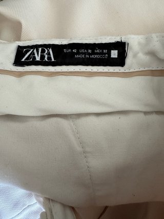 Pantaloni Chino Zara Beige Taglia M