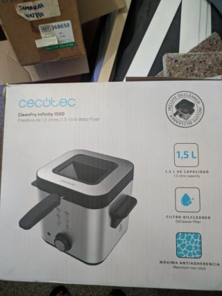 Cecotec Freidora CleanFry Infinity 1500