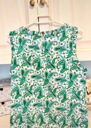 Blusa Mujer Sfera Verde Estampada