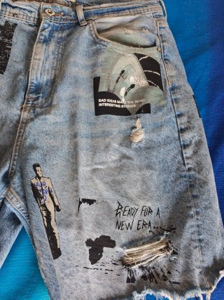 Pantalón corto vaquero Zara L