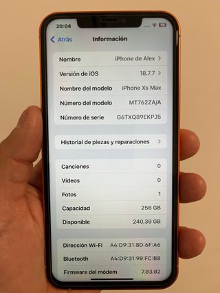 iPhone XS Max Naranja