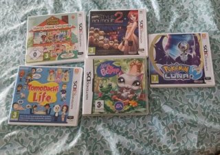 Lote 5 Scatole Vuote Nintendo 3DS / DS