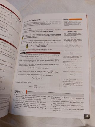 Matemàtiques I, Batxillerat aplicades a les ciè...