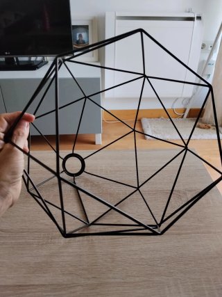 Lámpara Techo BRUNSTA Ikea Negra 30cm